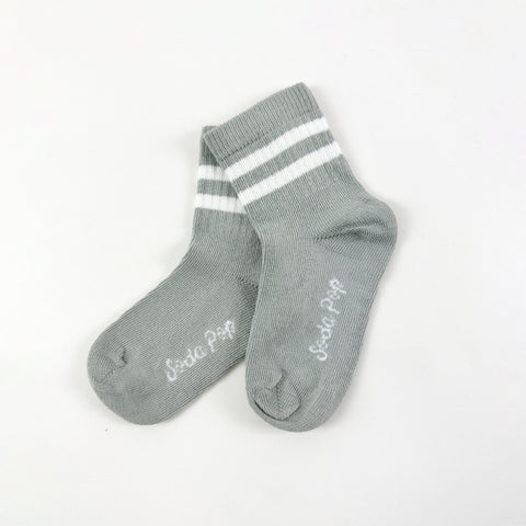 Kids Vintage Sporty Socks - Pebbles