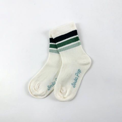 Kids 3-Stripe Socks - Greens