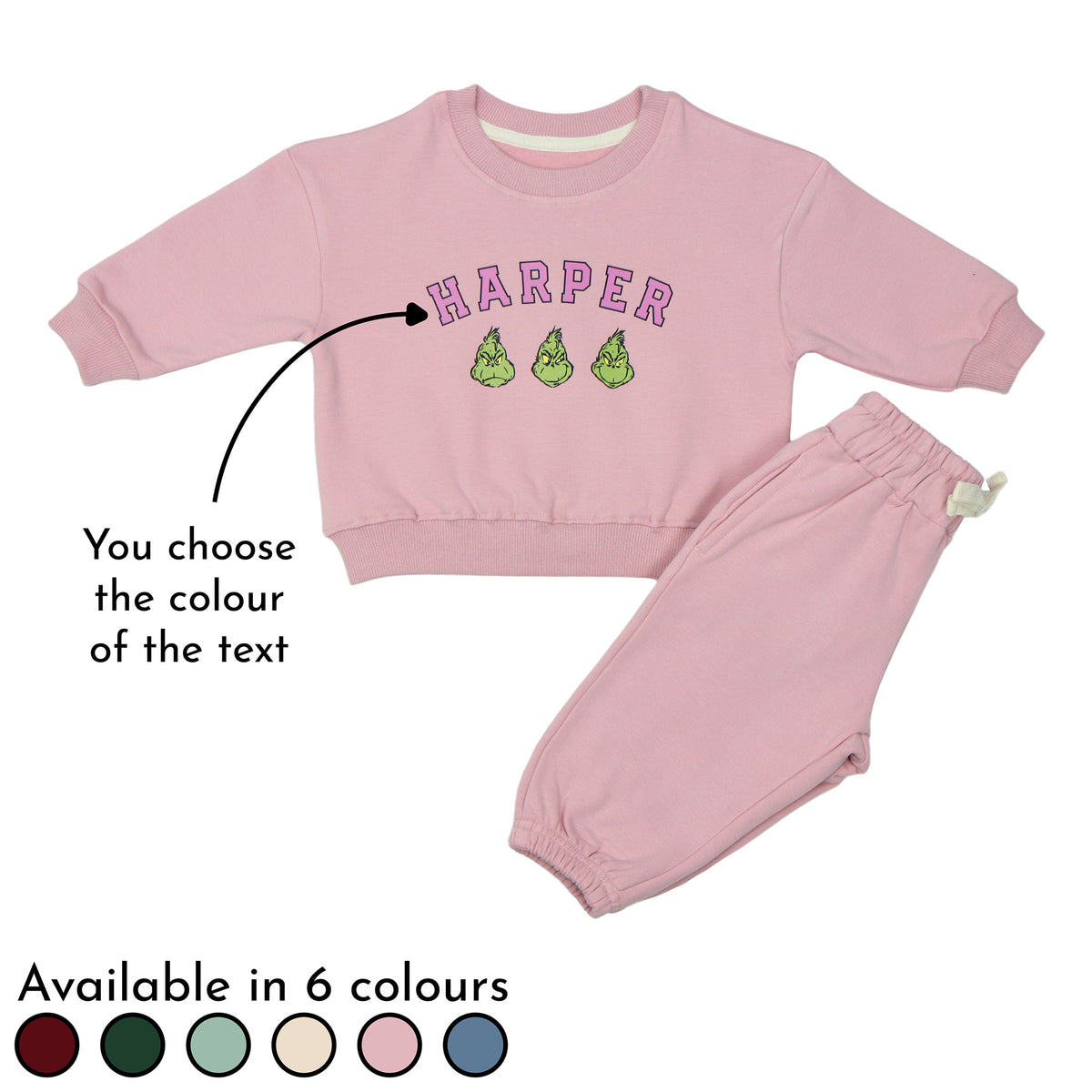 Grinch Tracksuit - Personalised 3 Faced Grinch