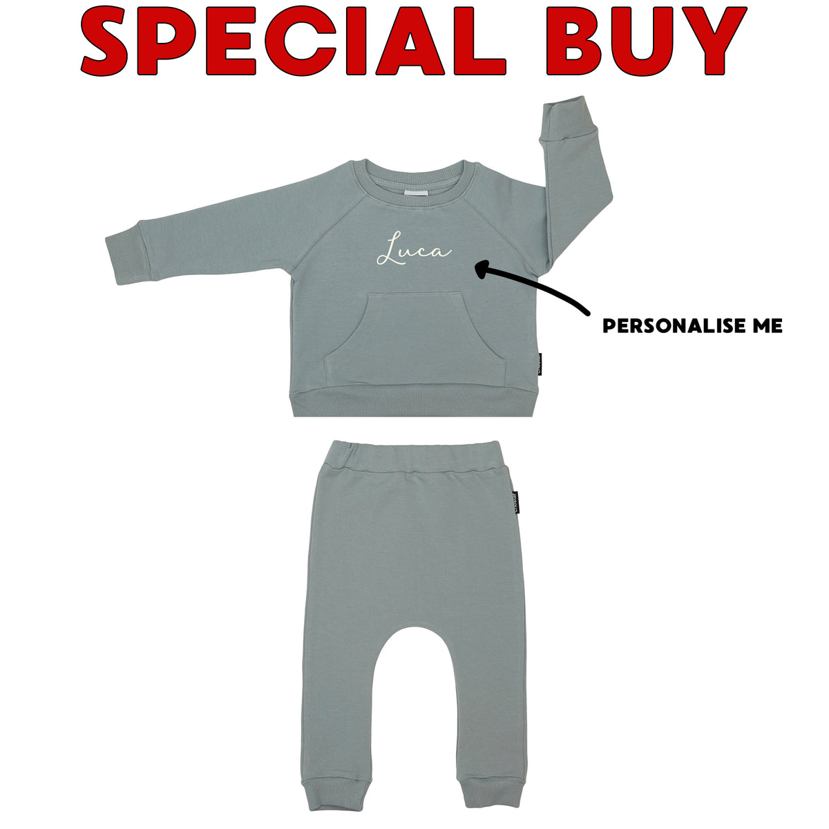 SPECIAL BUY - Personalised Tracksuit - Pebbles