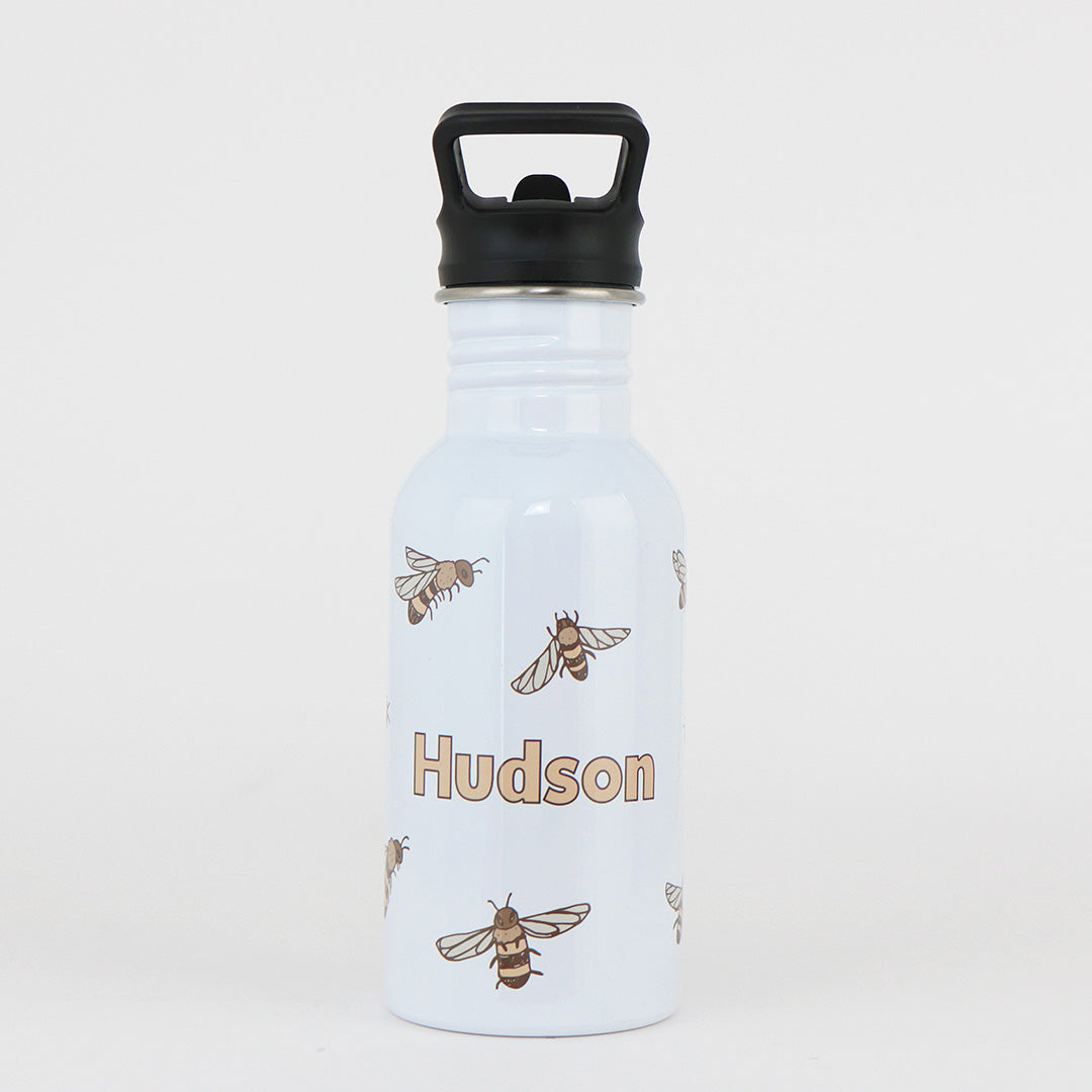 Personalised Single Wall Pookie Water Bottle - 500ml - Bees