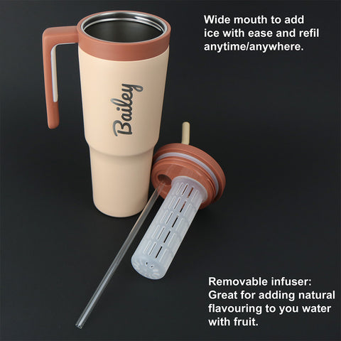 40oz Travel Cup/Tumbler - Beige