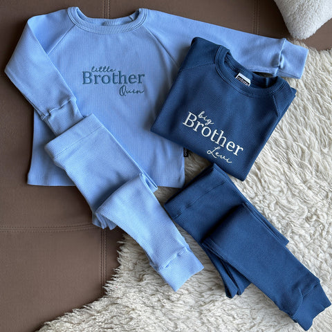 Big/Little Brother Personlaised Ribbed Set