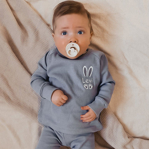 Bunny Name Personalised Ribbed Set