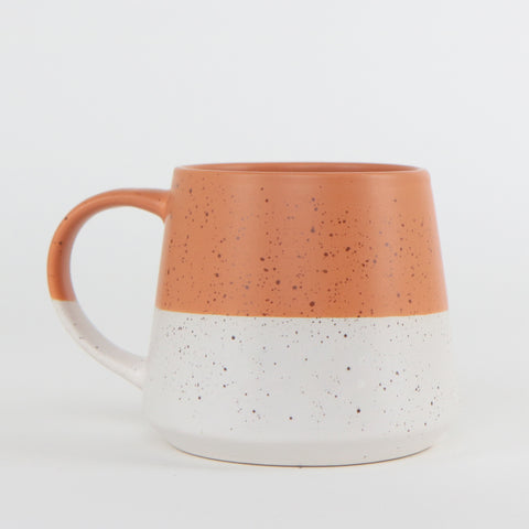 Personalised Engraved 2-Tone Flecked Mug - Burnt Orange
