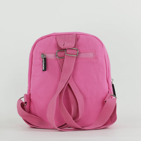 Canvas Teddy Toddler Backpack - Pink