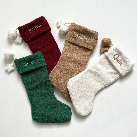 Personalised Embroidered Christmas Stocking