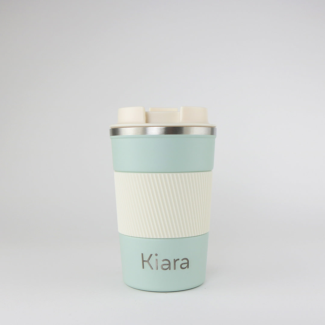 Classic Travel Mug 380ml - Sage/Cream
