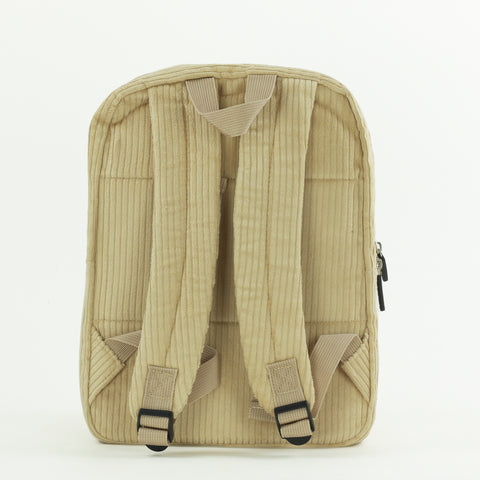 Corduroy Kids Backpack - Almond