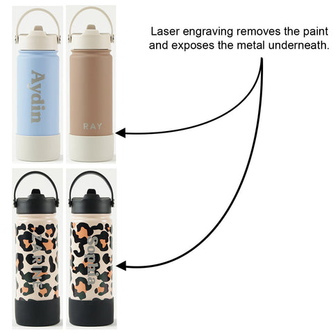 Water Bottle 400ml - Powder Pink
