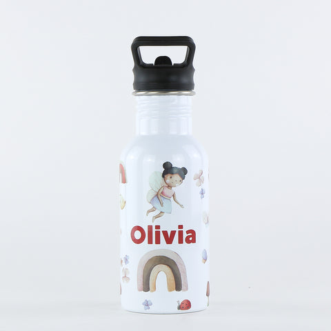 Personalised Single Wall Pookie Water Bottle - 500ml - Fairies