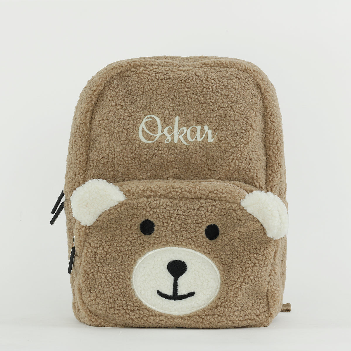 Fluffy Teddy Kids Backpack - Toffee