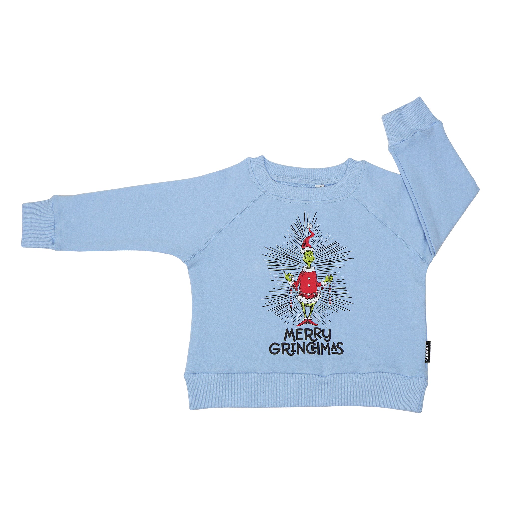 The Grinch Sweatshirt - Shining Grinch - Baby Blue