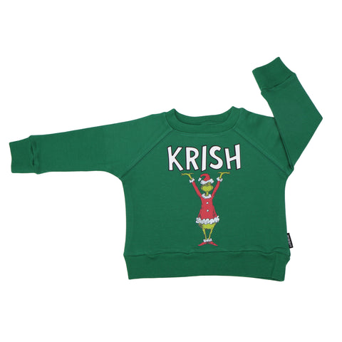 The Grinch - Personalised Sweatshirt - Standing Grinch - Forrest Green