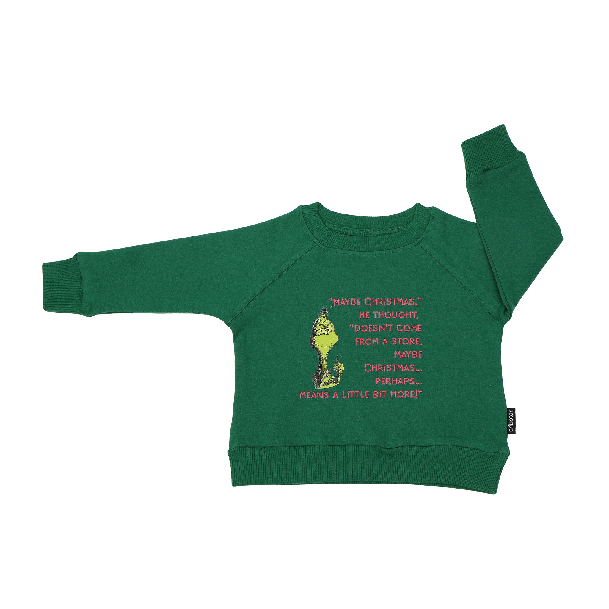 The Grinch Sweatshirt - Christmas Means More - Forrest Green