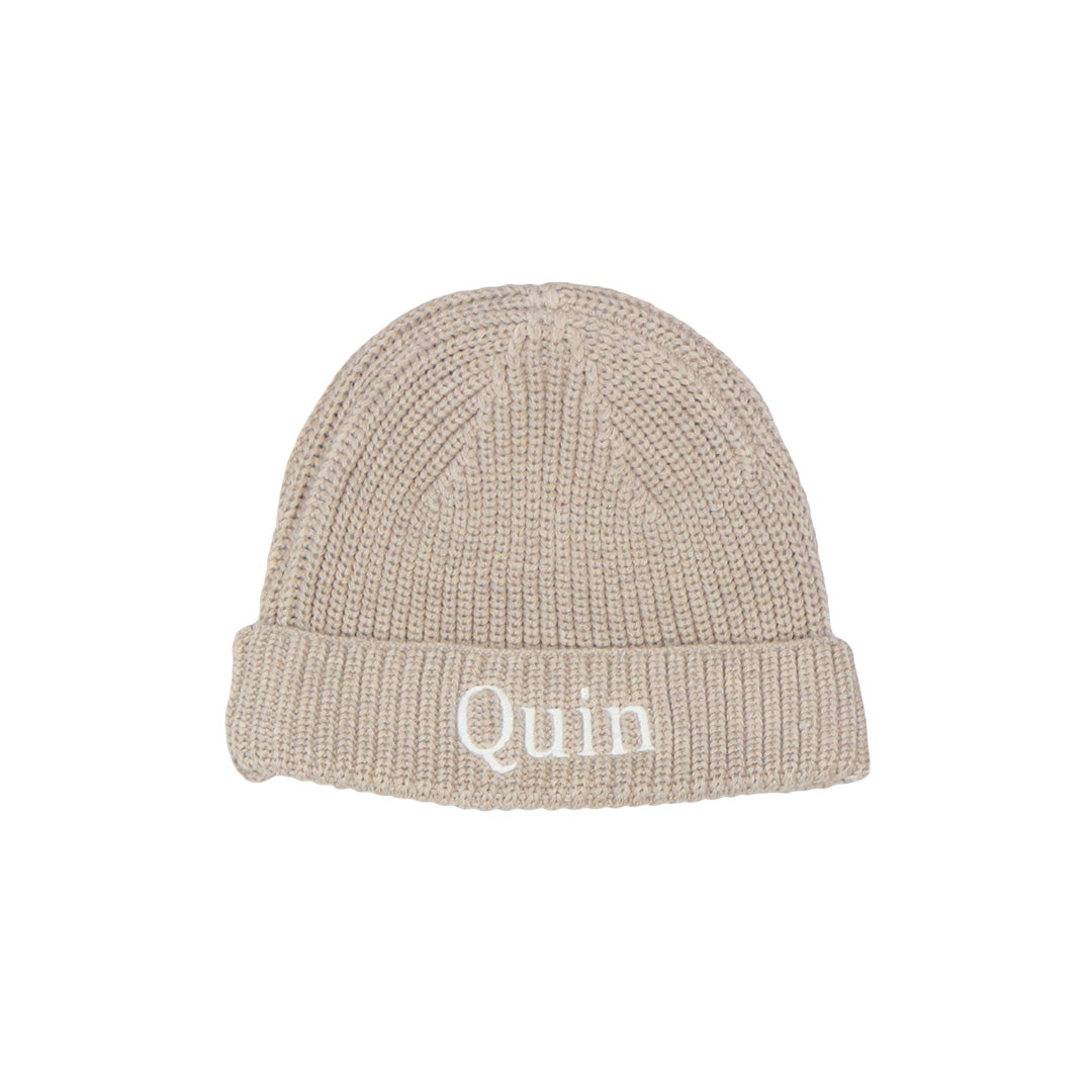 Knitted Beanie Hat - Hazelnut