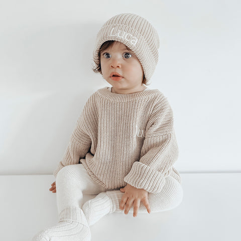 Knitted Sweater - Hazelnut