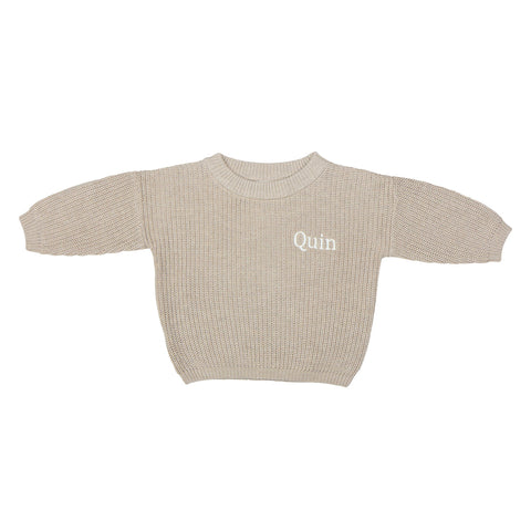 Knitted Sweater - Hazelnut