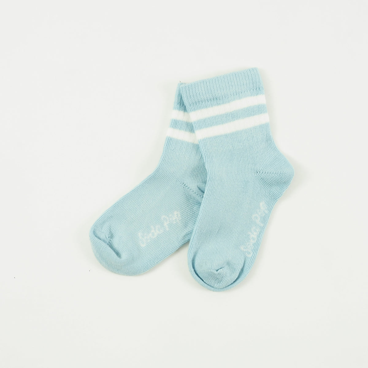 Kids Vintage Sporty Socks - Baby Blue