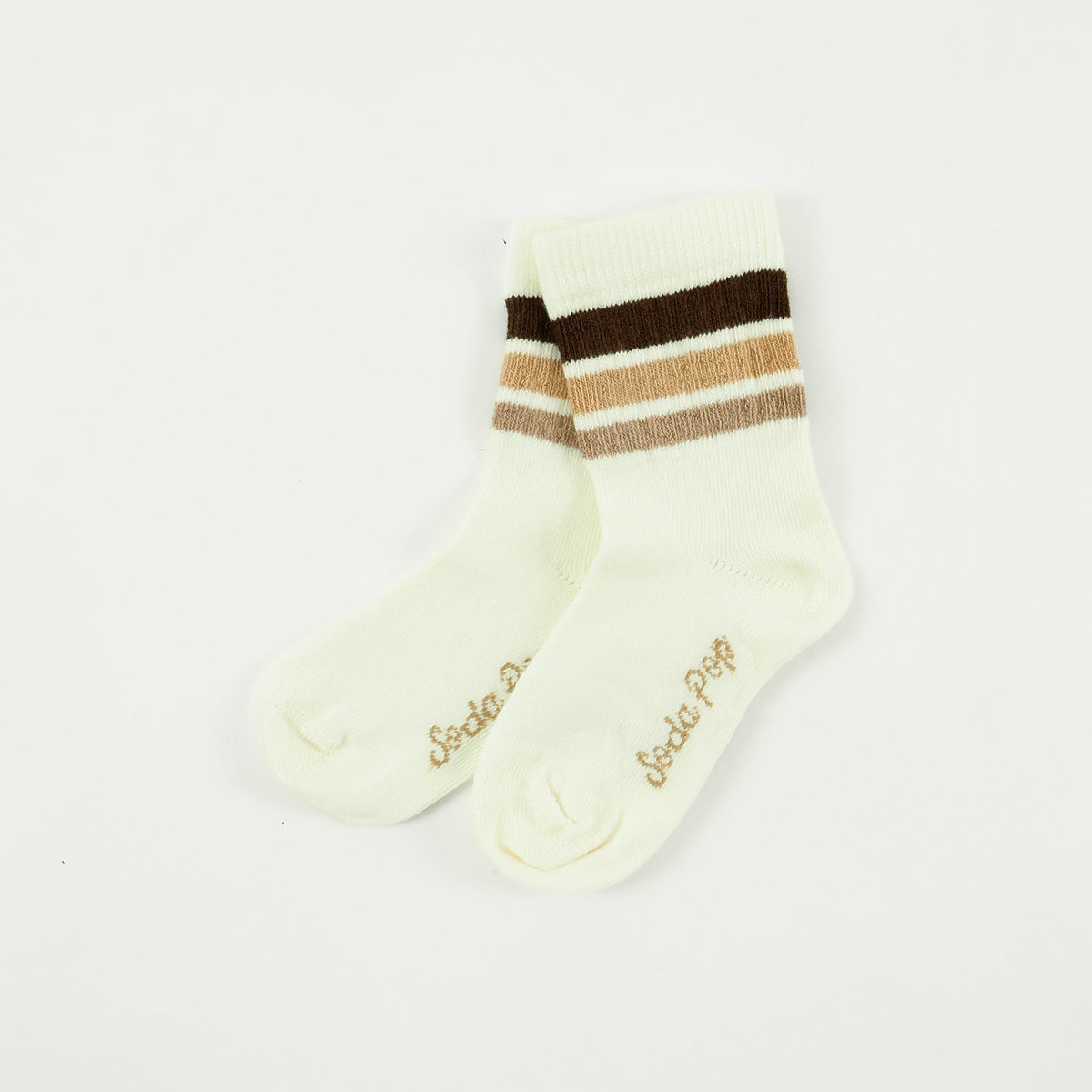 Kids 3-Stripe Socks - Browns