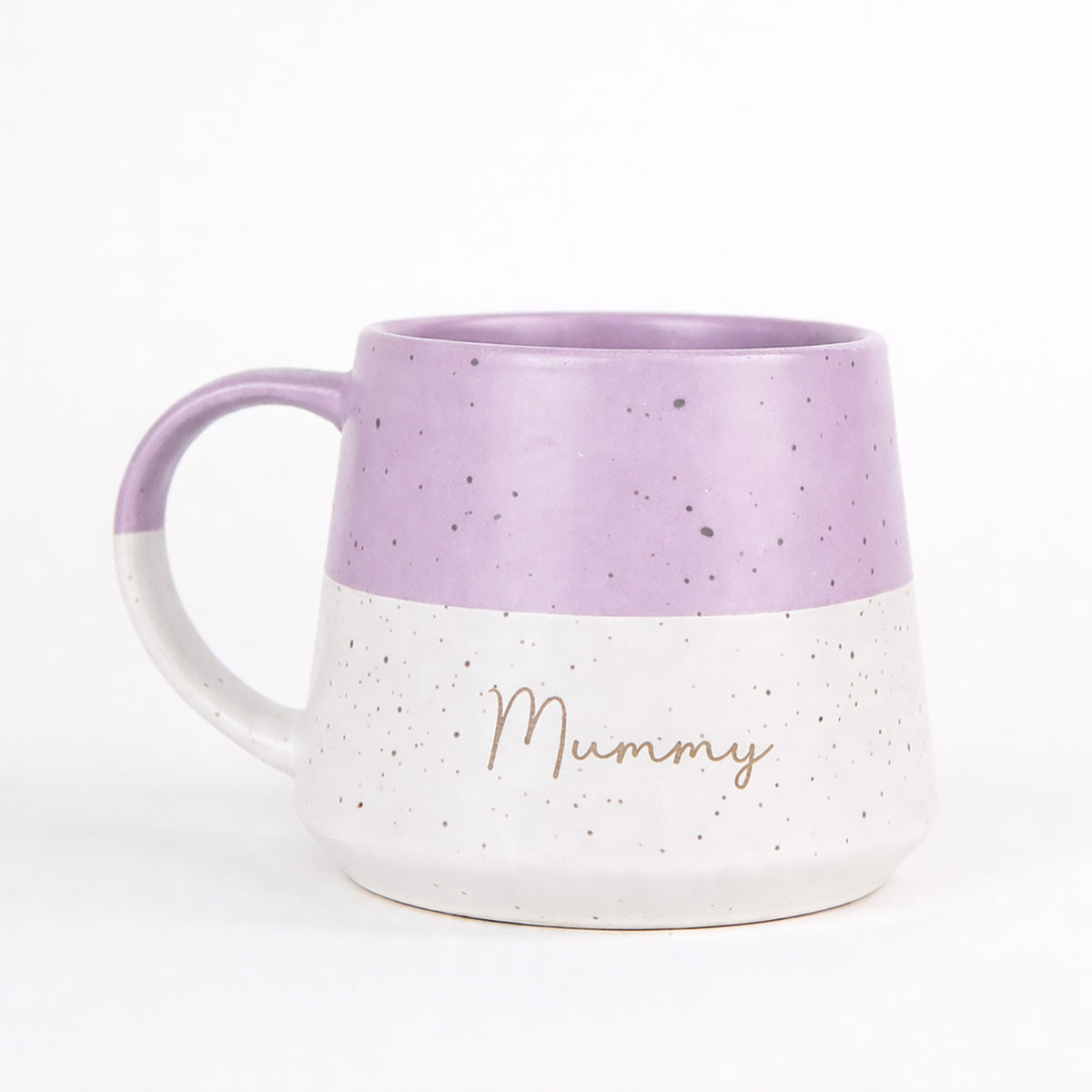 Personalised Engraved 2-Tone Flecked Mug - Lavender