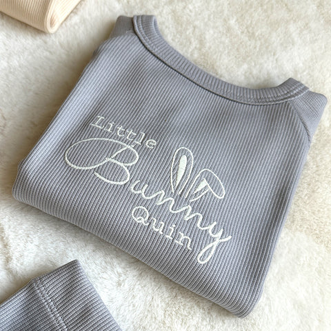 Little Bunny Personalised Ribbed Set