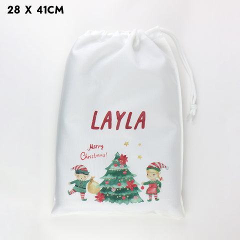 Santa's Little Helpers Personalised Gift Bag - Large