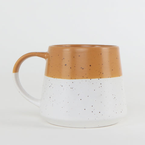 Personalised Engraved 2-Tone Flecked Mug - Mustard