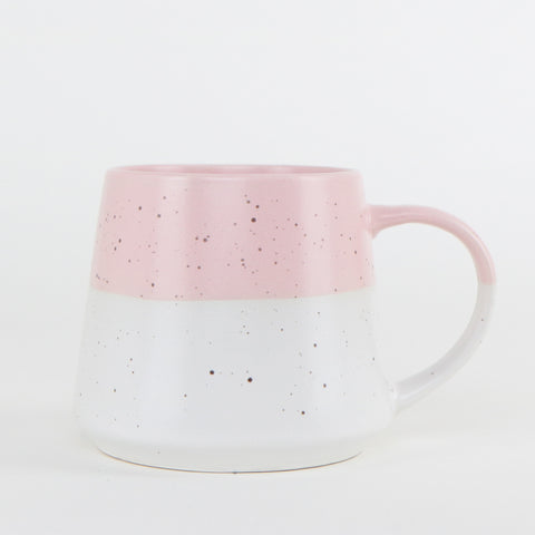 Personalised Engraved 2-Tone Flecked Mug - Dusty Pink