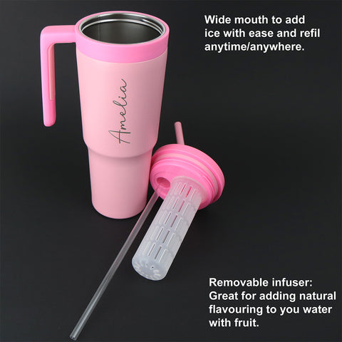 40oz Travel Cup/Tumbler - Pink