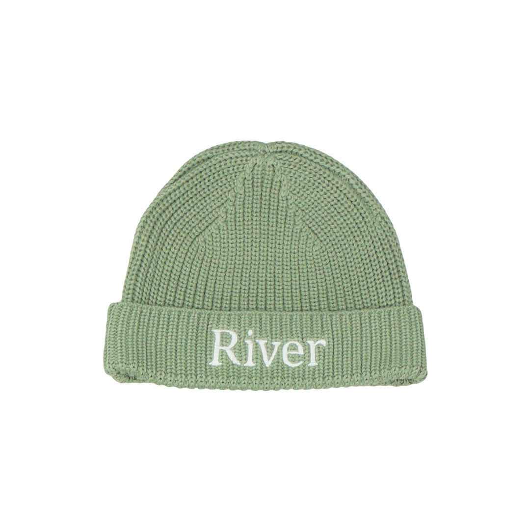 Knitted Beanie Hat - Sage