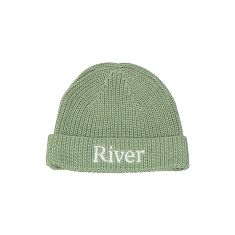 Knitted Beanie Hat - Sage