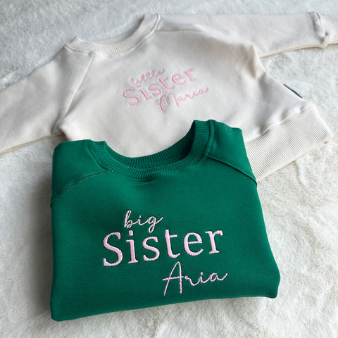 Big/Little Sister Personalised Sweatshirt