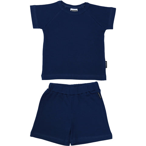 Ribbed Summer Set - Midnight Blue