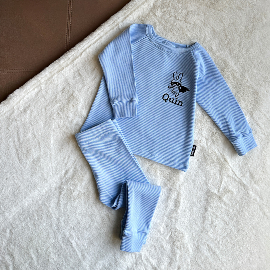 Super Bunny Personalised Ribbed Set