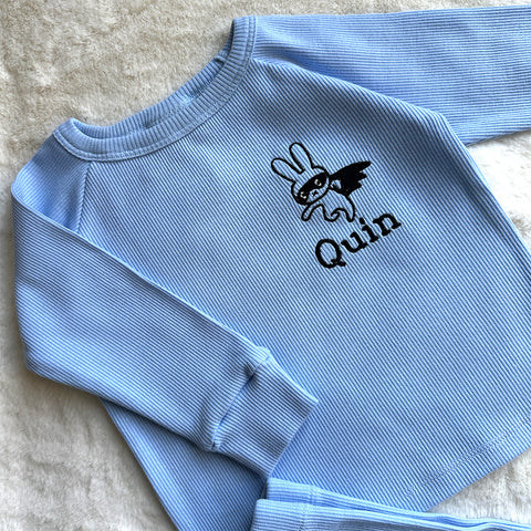 Super Bunny Personalised Ribbed Set