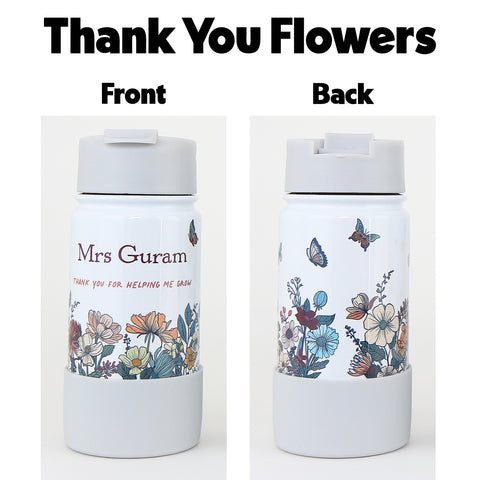 End of Term Teachers Gift - Thank You Flowers - Tea/Coffee Mug-  400ml