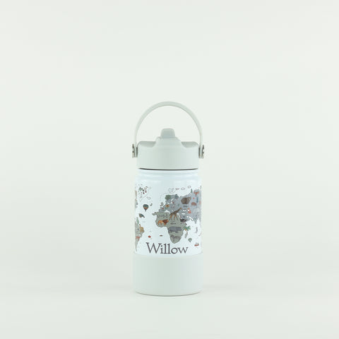 Personalised Water Bottle 400ml - World Map