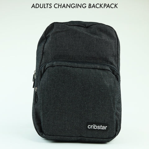 Adults Changing Backpack - Black Denim