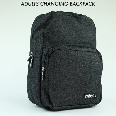 Adults Changing Backpack - Black Denim