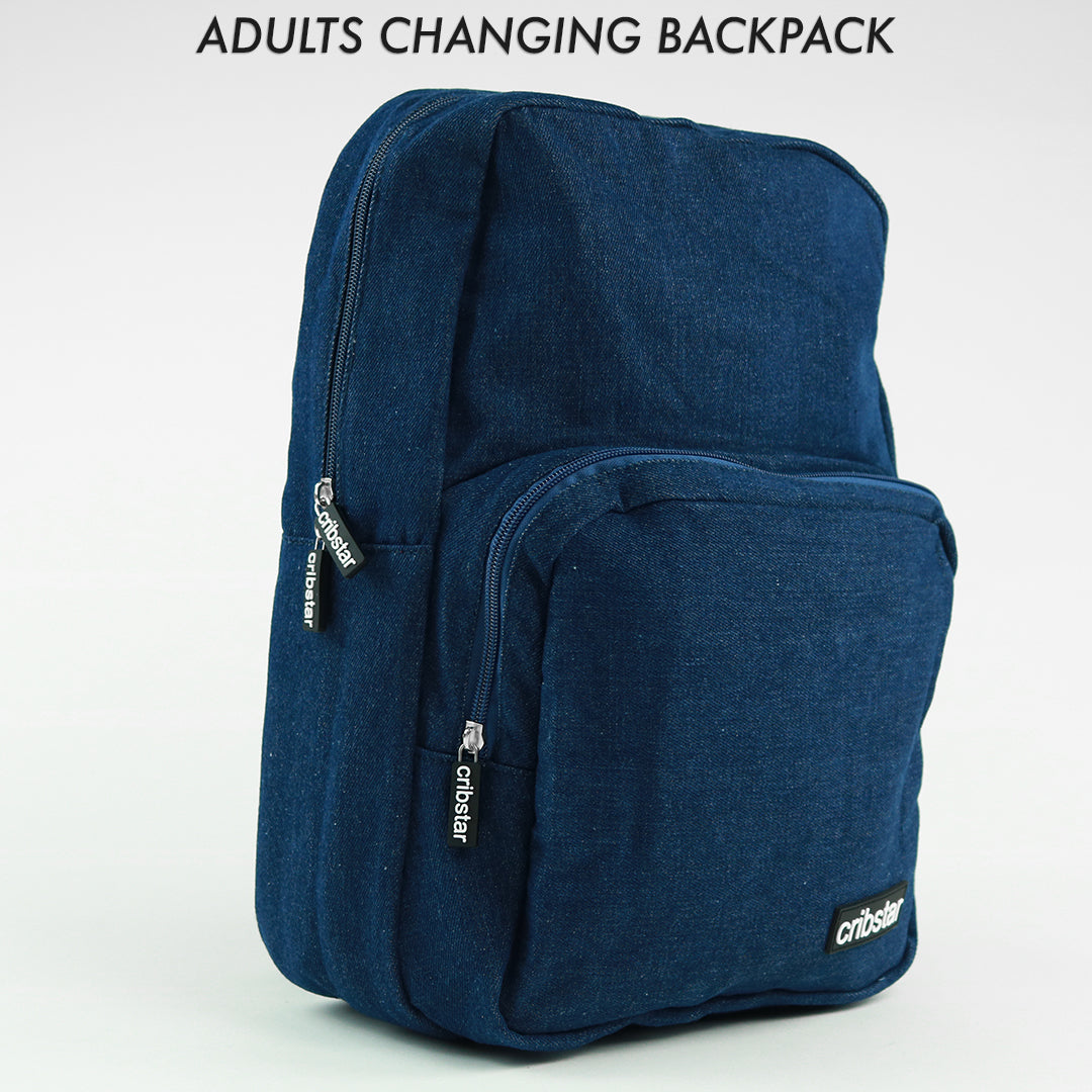Adults Changing Backpack - Indigo Denim