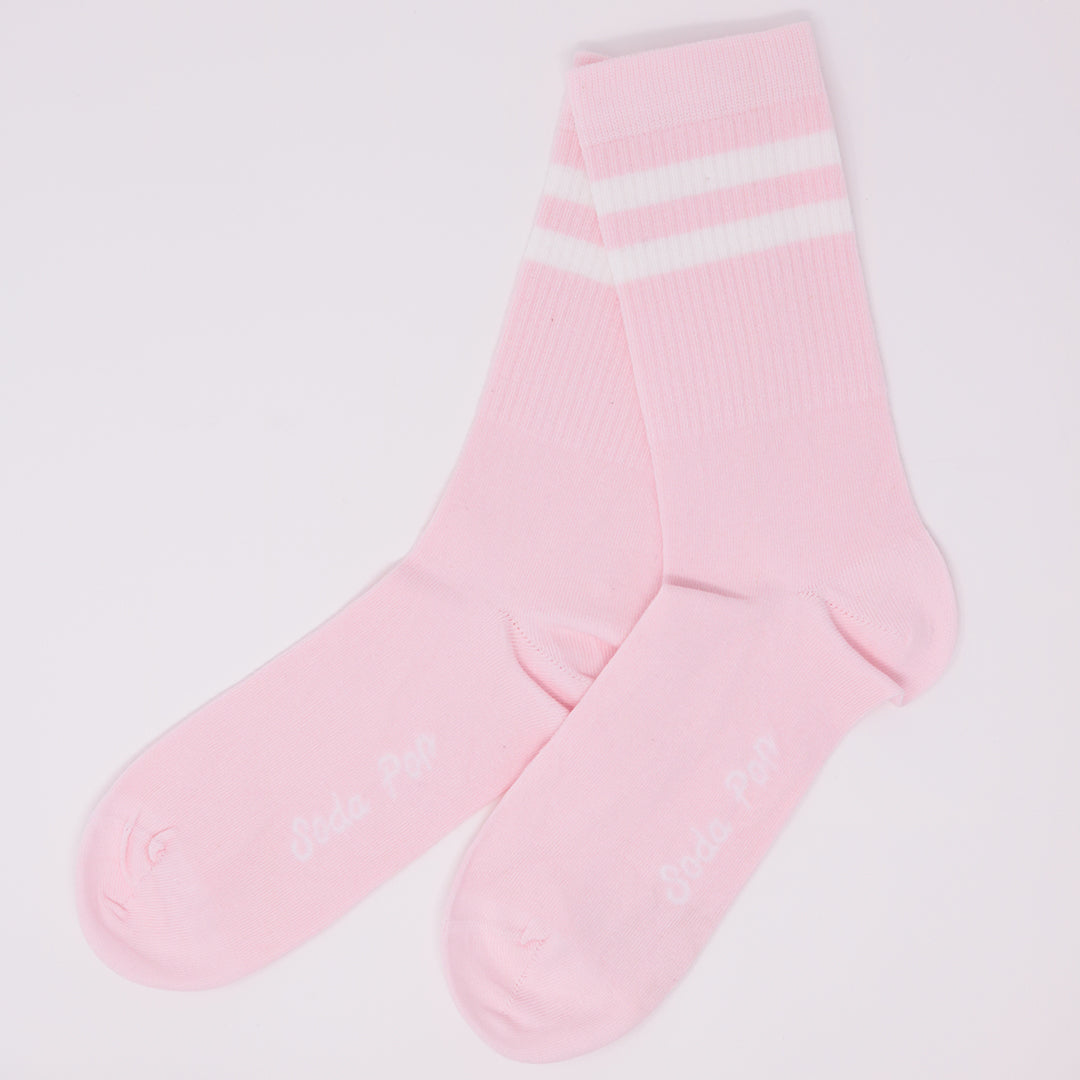 Adults Unisex Vintage Sporty Socks - Marshmallow