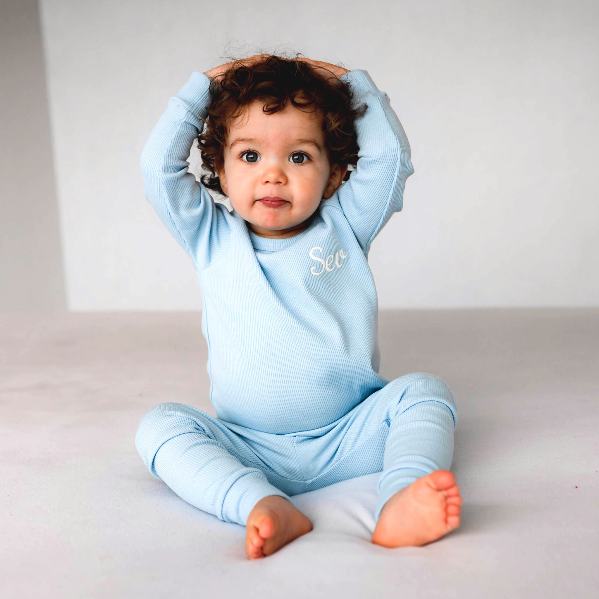 Ribbed baby lounge set outlet