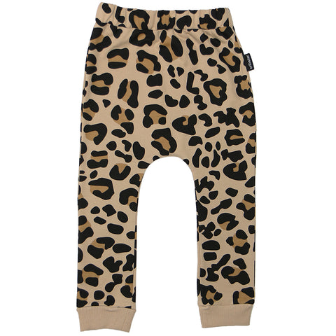 Beige Leopard Harem Leggings