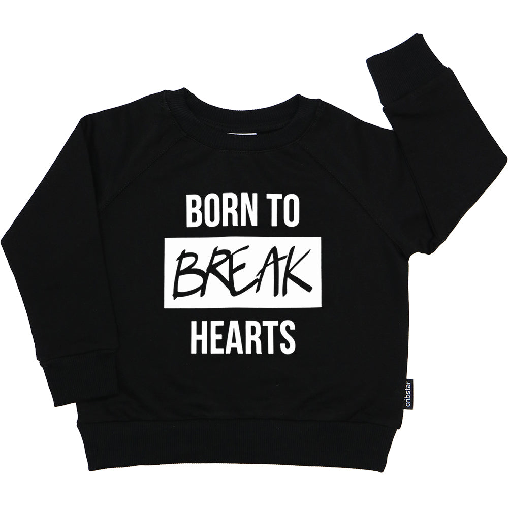 Born To Break Hearts Motif Sweatshirt