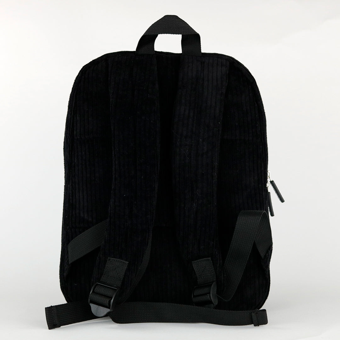 Corduroy Kids Backpack - Black