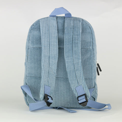 Corduroy Kids Backpack - Blue