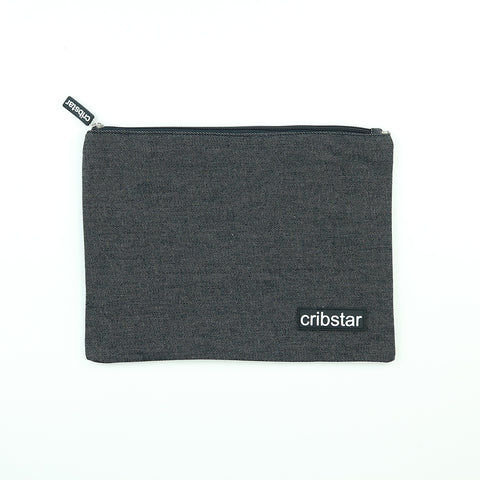 Denim Multiuse Clutch Bag - Black Denim