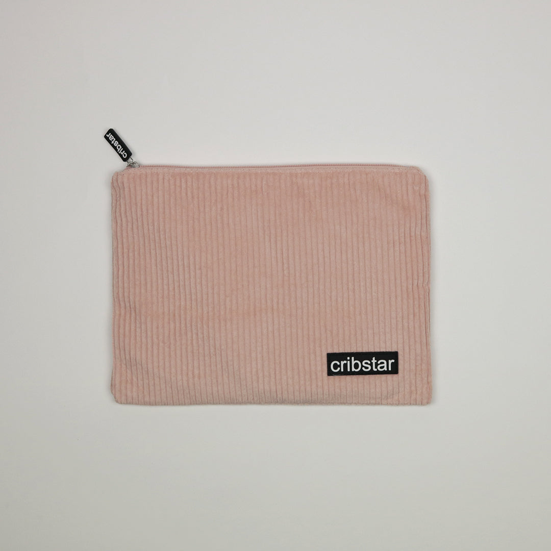 Corduroy Multiuse Clutch Bag - Peachy Pink