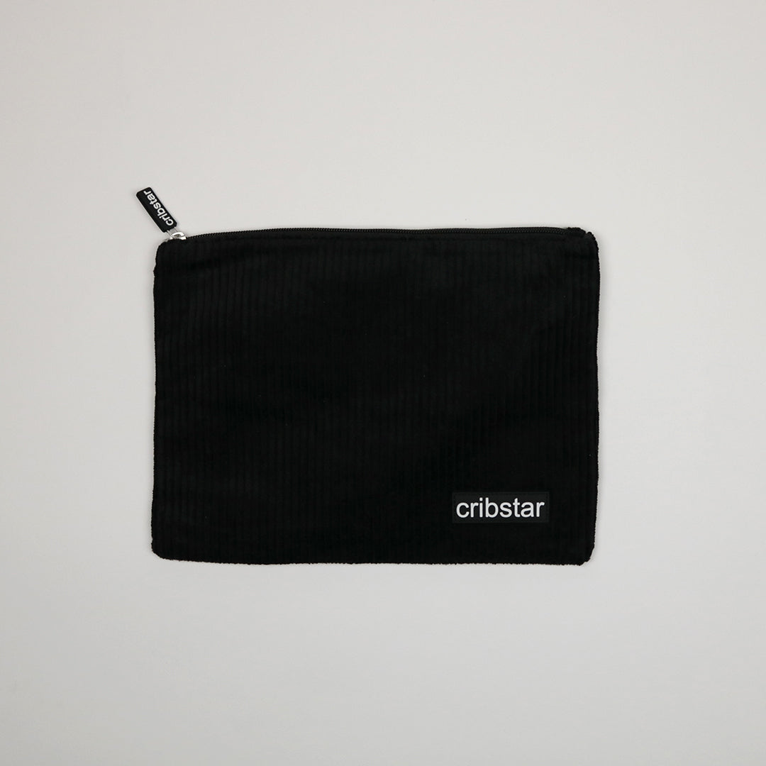 Corduroy Multiuse Clutch Bag - Black